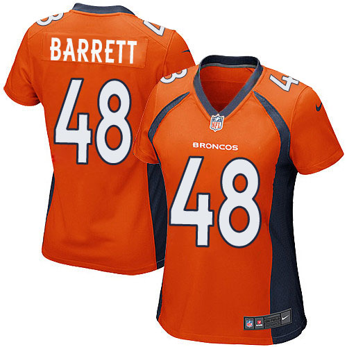 Women's Game Shaquil Barrett Nike Jersey Orange Home - #48 NFL Denver Broncos